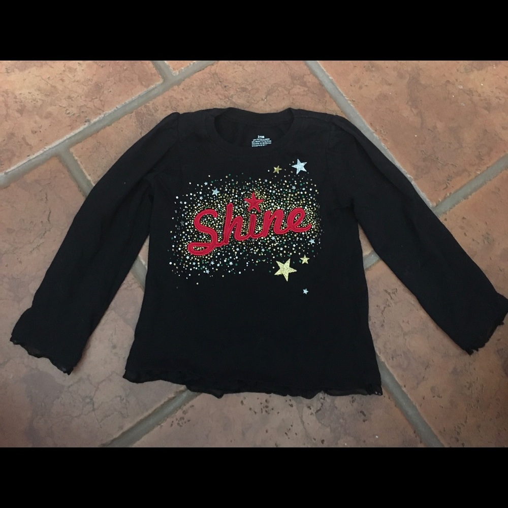 Black T shirt with Shine